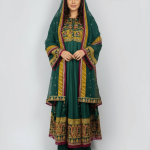 3 PIECES - Embroidered top with gharara pant along with embroidered dupatta