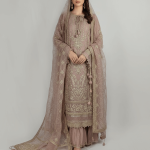 3 PIECES - Hand Emb shirt with Emb trouser along with Emb dupatta