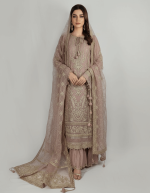 3 PIECES - Hand Emb shirt with Emb trouser along with Emb dupatta