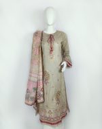2 PIECES - Embroidered Shirt With Dupatta - Image 2