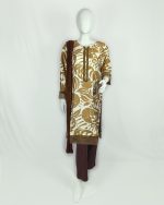 3 PIECES - Printed Shirt with Trouser & Dupatta - Image 2