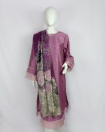 2 PIECES - Shirt with Printed Dupatta - Image 3
