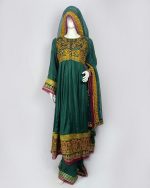 3 PIECES - Embroidered top with gharara pant along with embroidered dupatta - Image 2