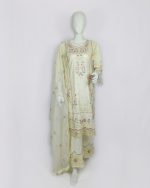 3 PIECES - Embroidered Shirt with Trouser & Embroidered Dupatta - Image 2