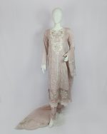 3 PIECES - Embroidered Shirt with trouser & Dupatta - Image 2