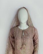 3 PIECES - Hand Emb shirt with Emb trouser along with Emb dupatta - Image 3