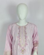 2 PIECES - Hand Embroidered Shirt with Trouser - Image 3