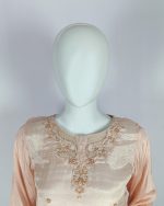 3 PIECES - Hand Emb Shirt with Trouser & Printed Dupatta - Image 4