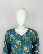 3 PIECES - Printed Shirt with trouser & Dupatta - Image 3