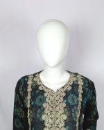 3 PIECES - Printed Embroidered Shirt with trouser & dupatta - Image 3
