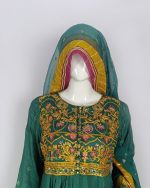 3 PIECES - Embroidered top with gharara pant along with embroidered dupatta - Image 3