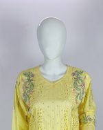 3 PIECES - Embroidered Shirt with Trouser & Printed Dupatta - Image 3