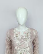 3 PIECES - Embroidered Shirt with trouser & Dupatta - Image 3