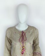 2 PIECES - Embroidered Shirt With Dupatta - Image 3
