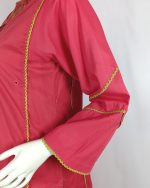 2 PIECES - Hand Embroidered Shirt with Printed Dupatta - Image 4