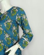3 PIECES - Printed Shirt with trouser & Dupatta - Image 4