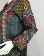 3 PIECES - Printed Shirt with Trouser & Dupatta - Image 4