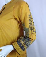 3 PIECES - Printed Shirt with Trouser & Dupatta - Image 4