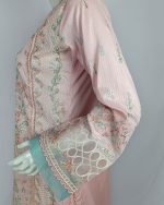 3 PIECES - Embroidered shirt with Shalwar & printed dupatta - Image 4