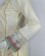 3 PIECES - Embroidered Shirt with trouser & Chiffon Dupatta - Image 4