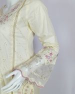 3 PIECES - Embroidered Shirt with Trouser & Embroidered Dupatta - Image 4