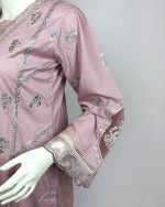 2 PIECES - Embroidered Shirt with Trouser - Image 4