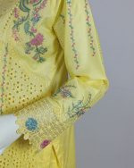 3 PIECES - Embroidered Shirt with Trouser & Printed Dupatta - Image 4
