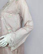 3 PIECES - Embroidered Shirt with trouser & Dupatta - Image 4