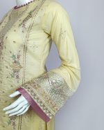 2 PIECES - Embroidered Shirt with Trouser - Image 4