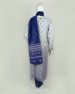 3 PIECES - Printed Embroidered Shirt with trouser & printed dupatta - Image 5