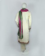 3 PIECES - Embroidered Shirt with trouser & Chiffon Dupatta - Image 5