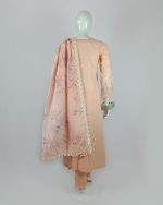 3 PIECES - Embroidered Shirt with trouser & Printed dupatta - Image 6