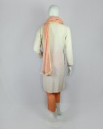 3 PIECES - Embroidered Shirt with Gota Hand work along with trouser & chiffon Dupatta - Image 5