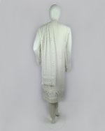 3 PIECES - Embroidered Chiffon Shirt with trouser & Embroidered Dupatta - Image 5