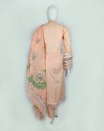 3 PIECES - Embroidered Shirt with trouser & Printed Dupatta - Image 5