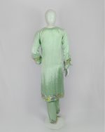 2 PIECES - Embroidered Shirt with Embroidered Trouser - Image 5