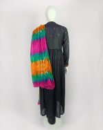 3 PIECES - Embroidered Long Shirt with trouser & Printed Dupatta - Image 5