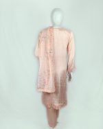 3 PIECES - Hand Emb Shirt with Trouser & Printed Dupatta - Image 6