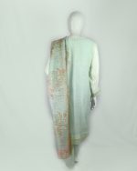 3 PIECES - Hand Embroidered Shirt with Trouser & Printed Dupatta - Image 5