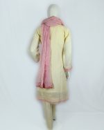 3 PIECES - Hand Embroidered Shirt with Trouser & Dupatta - Image 5