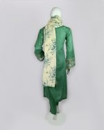 3 PIECES - Embroidered Shirt with Trouser & Printed Dupatta - Image 5