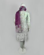 3 PIECES - Printed Embroidered Shirt with Trouser & Printed Dupatta - Image 5