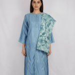 2 PIECES - Shirt with Printed Dupatta