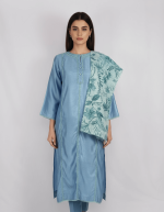 2 PIECES - Shirt with Printed Dupatta