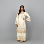3 PIECES - Embroidered Shirt with Trouser & Embroidered Dupatta