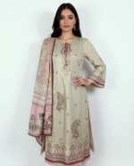 2 PIECES - Embroidered Shirt With Dupatta