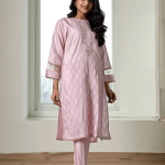 2 PIECES - Hand Embroidered Shirt with Trouser