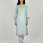 2 PIECES - Hand Embroidered Shirt with Trouser