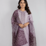 2 PIECES - Hand Embroidered Shirt with Printed Dupatta