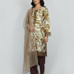 3 PIECES - Printed Shirt with Trouser & Printed Dupatta